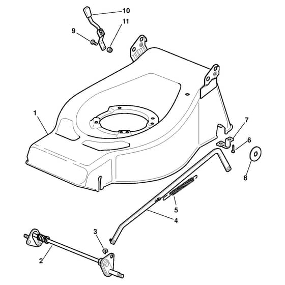 FL 54 LSG - 2010-2013 - 298706145/CST - Castel Garden Rotary Mower Deck and Height Adjusting Diagram