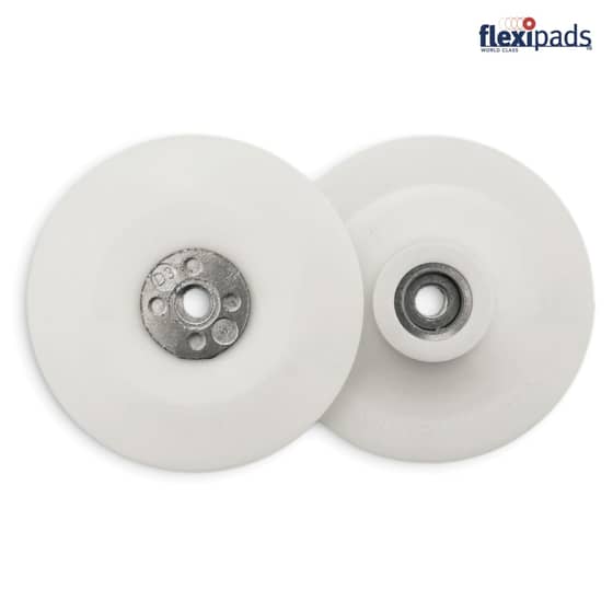 Flexipads Angle Grinder Pad White 100mm (4in) 3/8 x 24 UNF - 20030