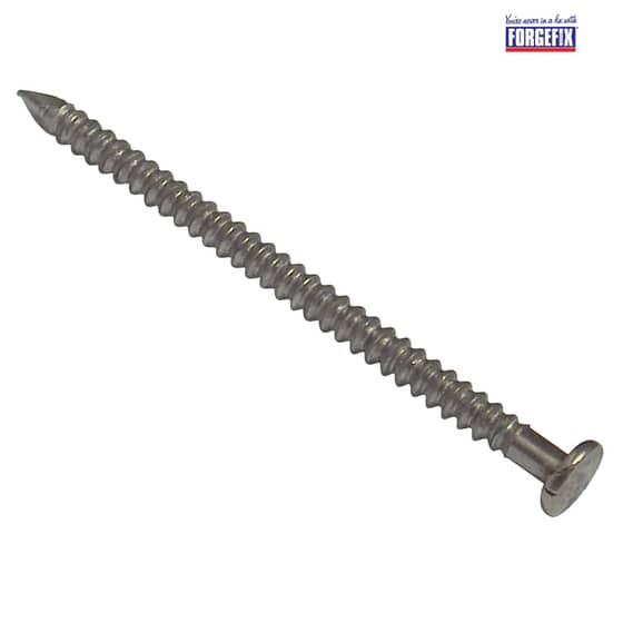 Forgefix Annular Ring Shank Nail Bright Finish 50mm Bag Weight 500g - 500NLAR50B