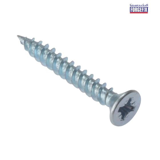 Forgefix General Purpose Pozi Screw CSK TT ZP 1in x 6 Box 200 - CSK16ZP