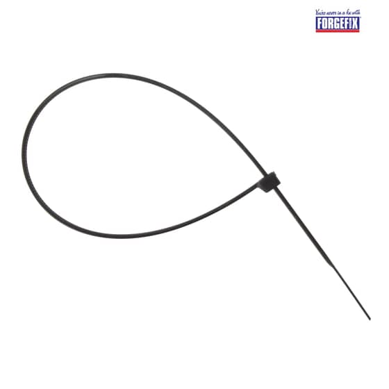 Forgefix Cable Tie Black 7.6 x 380mm Box 100 - CT380B