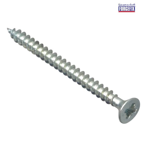 Forgefix Multi-Purpose Pozi Screw CSK ST ZP 4.0 x 50mm Forge Pack 15 - FPMPS450ZP