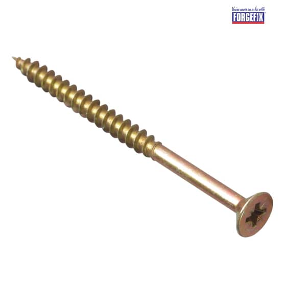 Forgefix Multi-Purpose Pozi Screw CSK ST ZYP 5.0 x 70mm Forge Pack 10 - FPMPS570Y