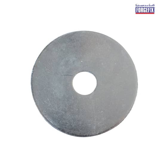 Forgefix Flat Mudguard Washers ZP M10 x 50mm Forge Pack 6 - FPWASH1050