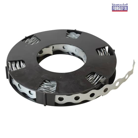 Forgefix Contractors Galvanised Fixing Band Medium Duty 12mm x 0.7 x 10m Box 1 - GB12