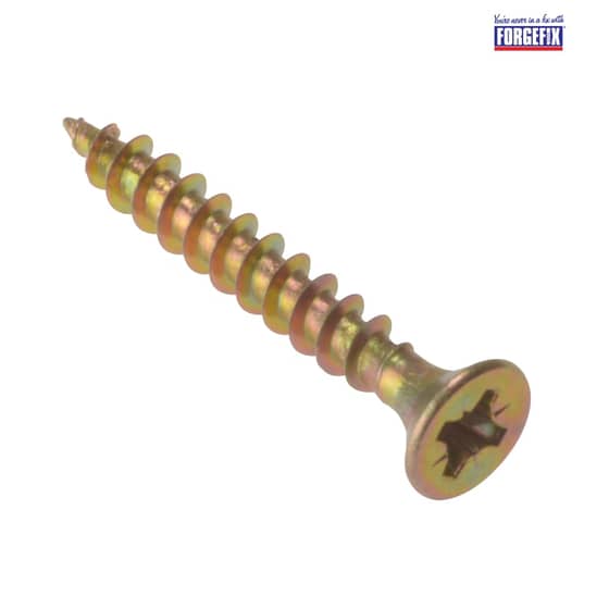 Forgefix Multi-Purpose Pozi Screw CSK ST ZYP 3.5 x 15mm Box 200 - MPS3515Y