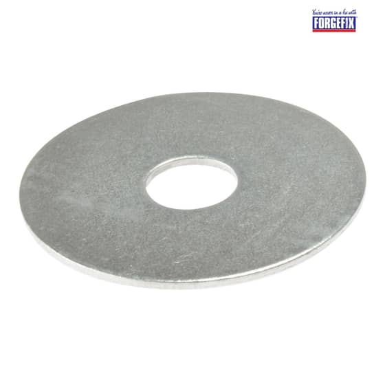 Forgefix Flat Mudguard Washers ZP M8 x 50mm Bag 10 - 10MUDWASH850