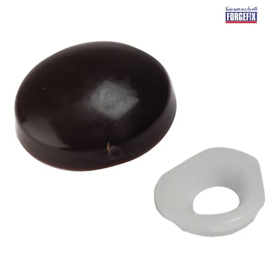 Forgefix Domed Cover Cap White No. 6-8 Bag 25 - 25PDT0