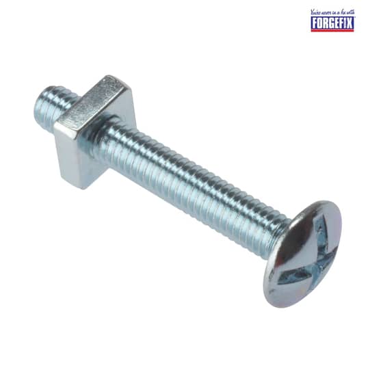 Forgefix Roofing Bolt ZP M6 x 30mm Bag 25 - 25RBN630