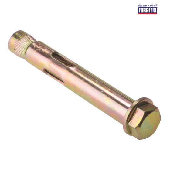 Forgefix Sleeve Anchor Fixing Hex Bolt M10 x 77mm Bag 10 - 10SX1077
