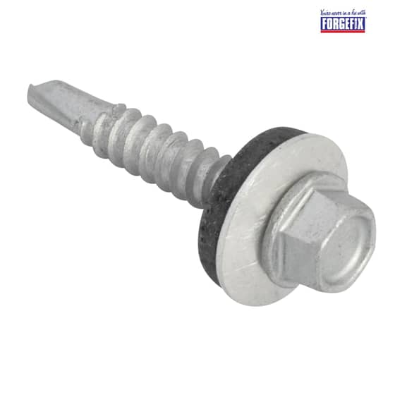 Forgefix TechFast Hex Head Roofing Screw Self-Drill Light Section 5.5 x 32mm Pack 100 - TFHL5532