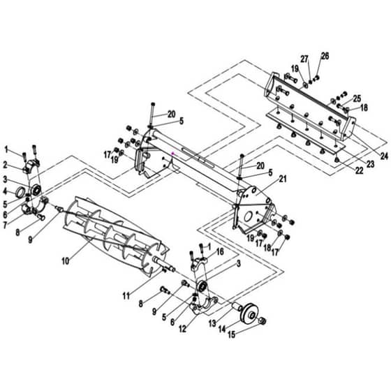 Cobra FORTIS14L - Cylinder Lawn Mower Apr 2023 Cylinder Assy Diagram