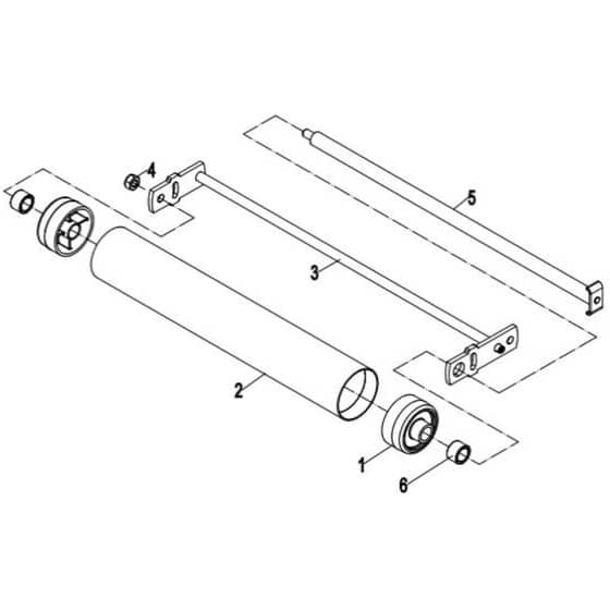 Cobra FORTIS17B - Cylinder Lawn Mower Apr 2023 Front Roller Assy Diagram