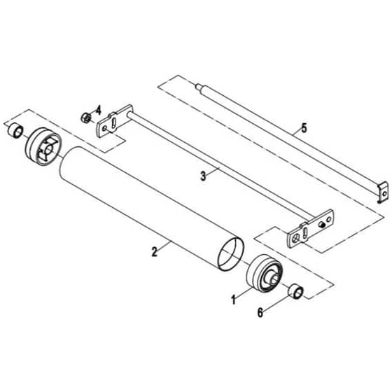 Cobra FORTIS20B - Cylinder Lawn Mower Apr 2023 Front Roller Assy Diagram