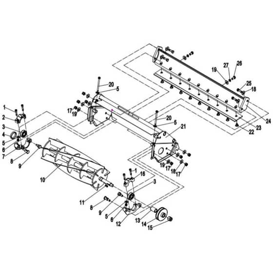 Cobra FORTIS25B - Cylinder Lawn Mower Apr 2023 Cylinder Assy Diagram