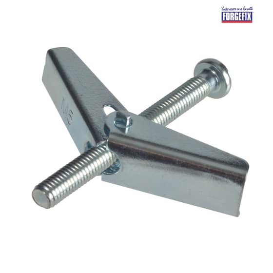 Forgefix Plasterboard Spring Toggle M5 x 50mm Bag 10 - 10TOG550