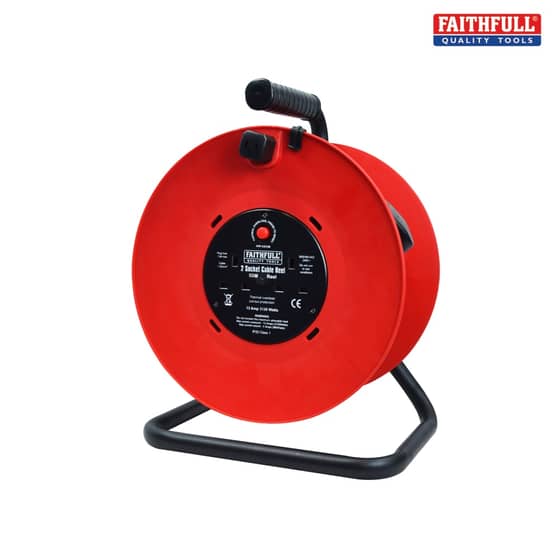 Faithfull Cable Reel 50 Metre 13 Amp 240 Volt - CR5013-TB