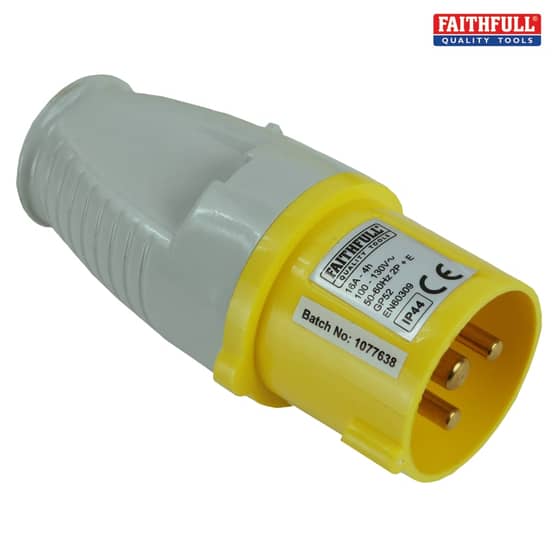 Faithfull Yellow Plug 16 Amp 110 Volt - 10603
