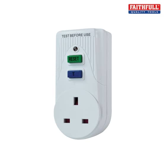 Faithfull RCD Adaptor (Circuit Breaker) - RCDAWCTB