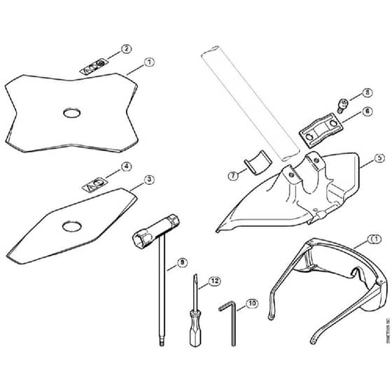 Genuine Stihl FR125 SEA / U - Cutting tools, Tools