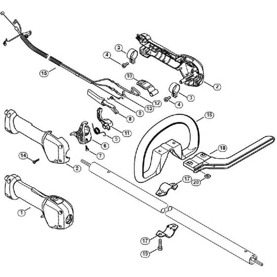 Genuine Stihl FR131 T / J - Handle