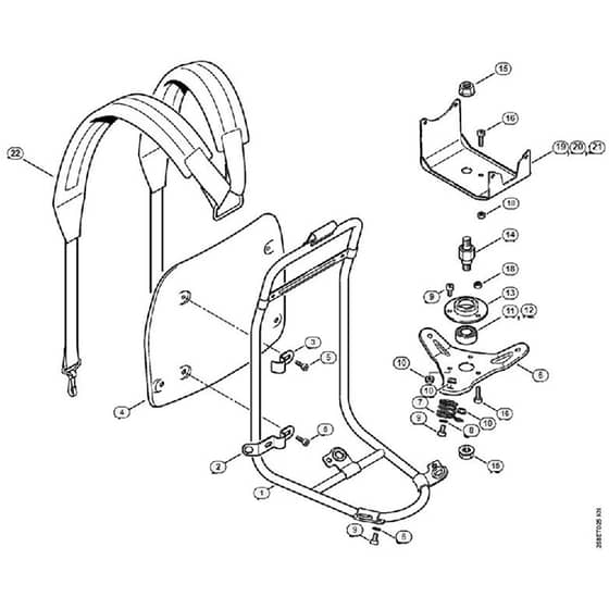 Genuine Stihl FR145 SEA / P - Support frame