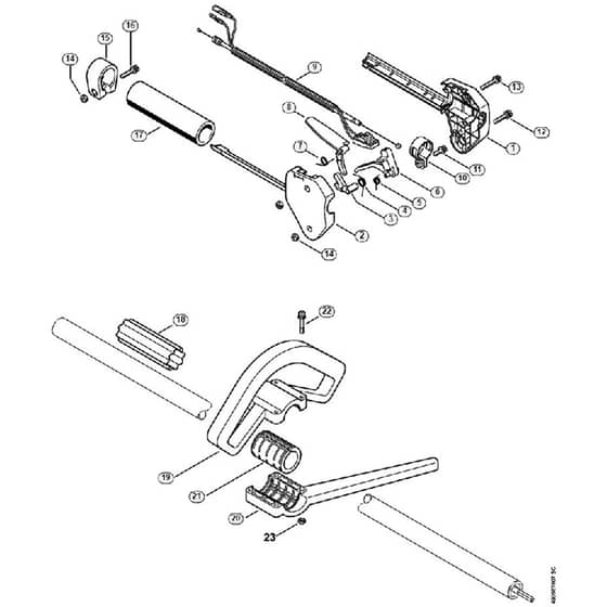 Genuine Stihl FR3900 L / G - Control handle