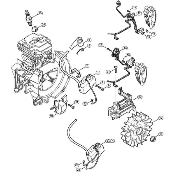 Genuine Stihl FR410 C-E / K - Ignition system