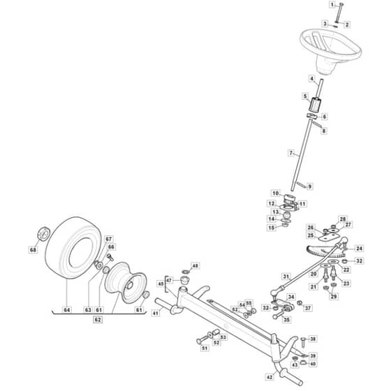 Freedom 30e - 2021 - 2T2200483/M21 - Mountfield Ride On Mower Steering Diagram