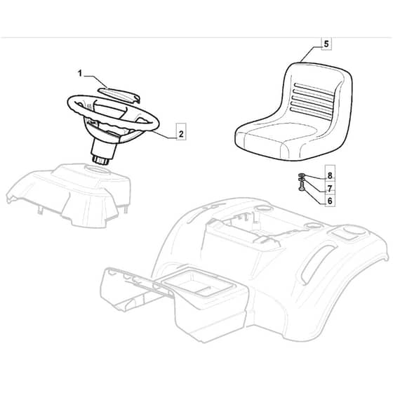 Freedom 38e_SD - 2021 - 2T0660483/M21 - Mountfield Ride On Mower Seat Diagram
