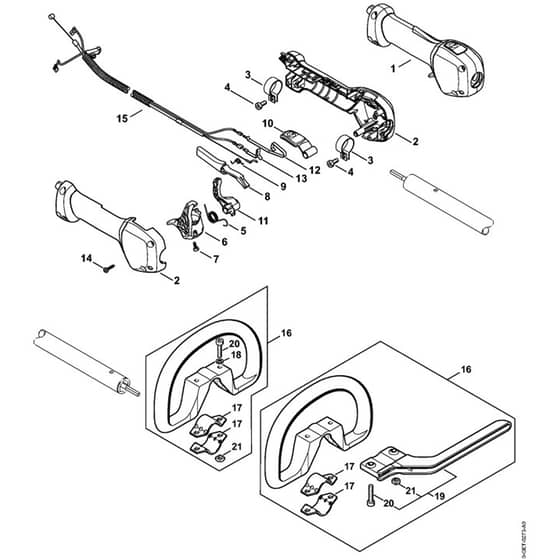 Stihl FS131.0 R - Handle - Parts Diagram