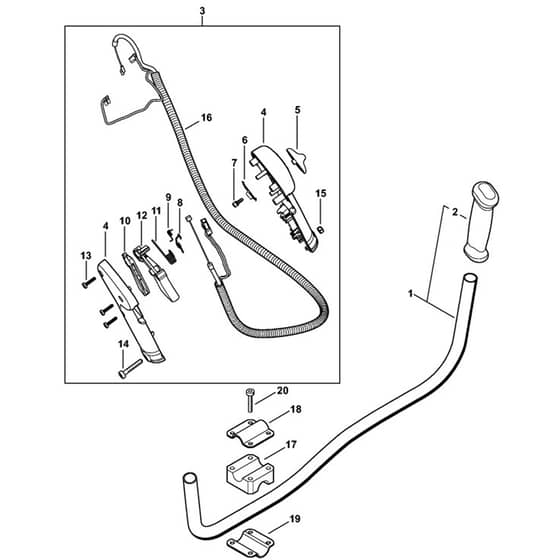 Stihl FS235.0 - Bike Handle - Parts Diagram