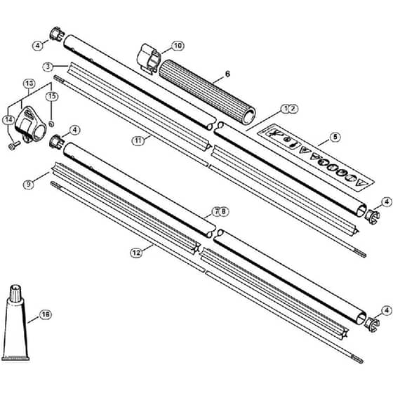 Genuine Stihl FS23 RC-E / E - Drive tube assembly