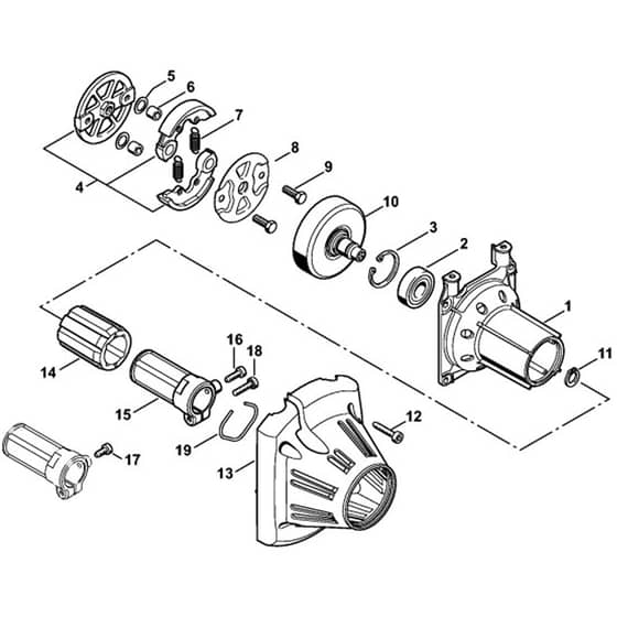 Stihl FS250.0 - Clutch Housing - Parts Diagram