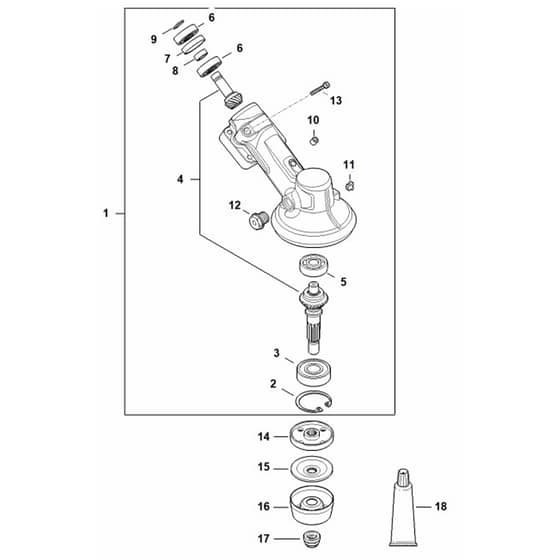 Stihl FS250.0 - Gear Head - Parts Diagram