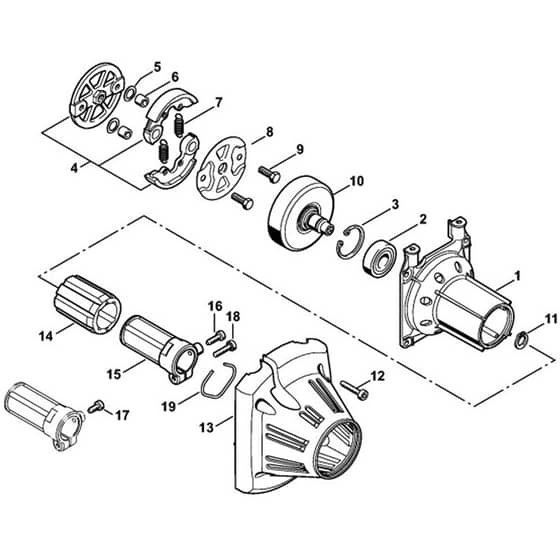 Stihl FS250.0 R - Clutch Housing - Parts Diagram