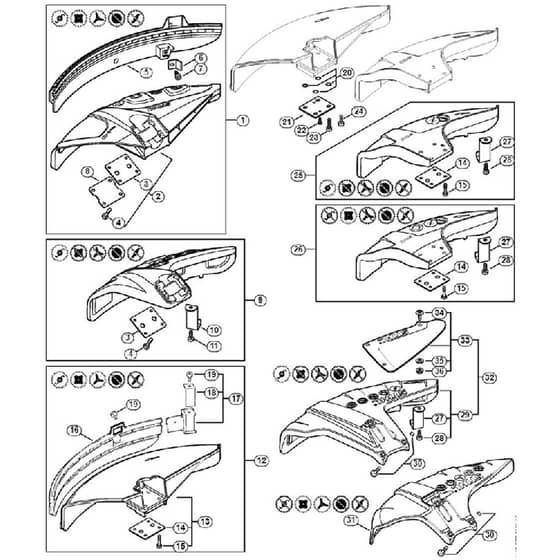 Genuine Stihl FS260 R / T - Deflector