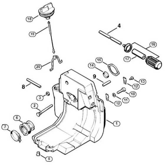 Genuine Stihl FS280 / D - Tank Housing