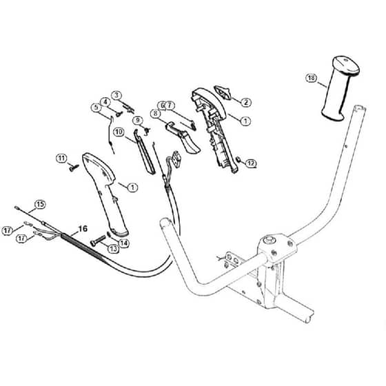 Genuine Stihl FS280 K / J - Control Handle