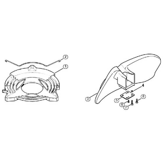 Genuine Stihl FS280 K / Q - Transport Guard, Shredder Deflector