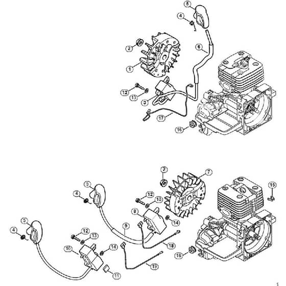 Genuine Stihl FS300 / C - Ignition system