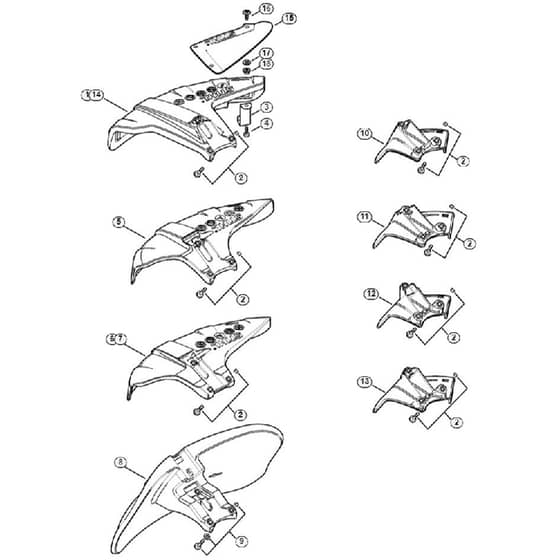 Genuine Stihl FS410 C-EM L / P - Deflector