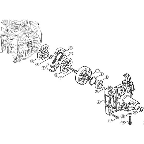 Genuine Stihl FS410 / K - Clutch, Clutch housing