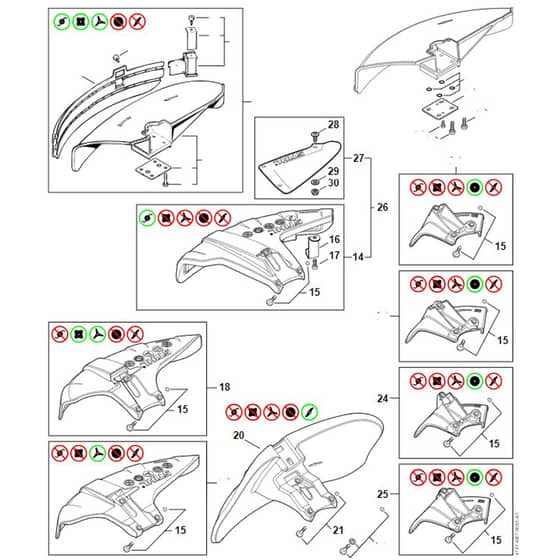 Stihl FS460 C-EM - Deflector - Parts Diagram