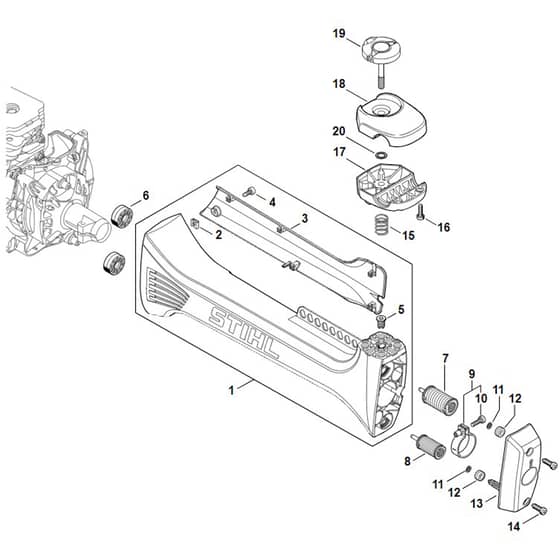 Stihl FS491.0 C-EM - Av System - Parts Diagram