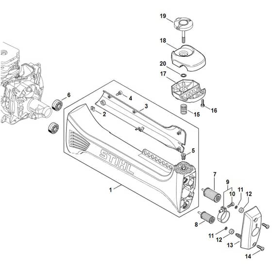 Stihl FS491 C-EM - Av System - Parts Diagram