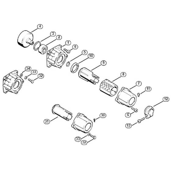 Genuine Stihl FS81 / F - Clutch housing