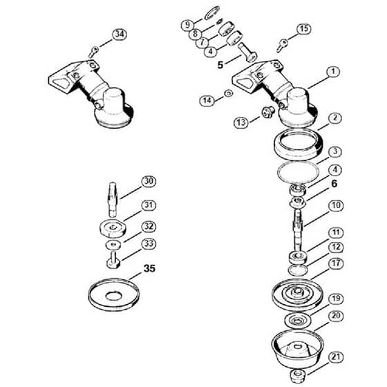 Genuine Stihl FS86 / K - Gear head FS 86
