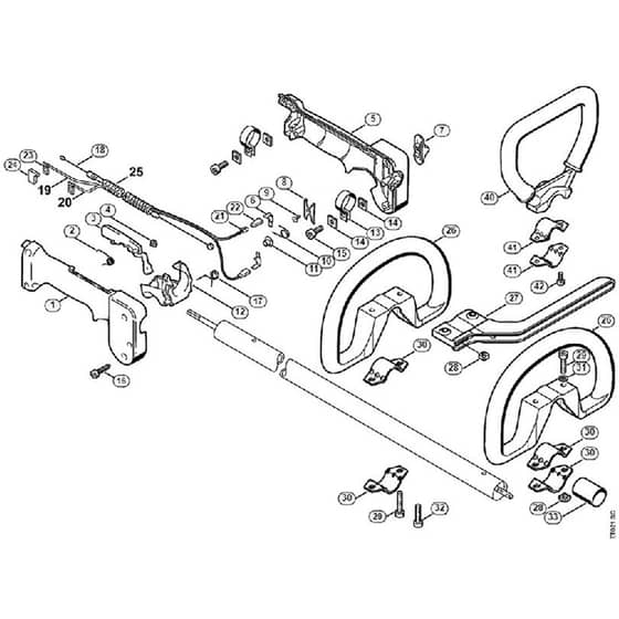 Genuine Stihl FS88 / K - Loop handle
