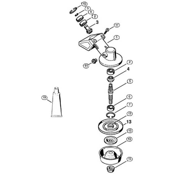 Genuine Stihl FS90 - 4180 / M - Gear head